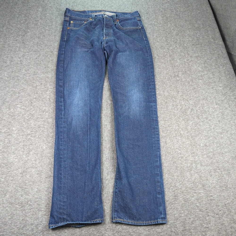 Levis 501 Jeans Mens 30x32 Blue Classic American Button Fly Western